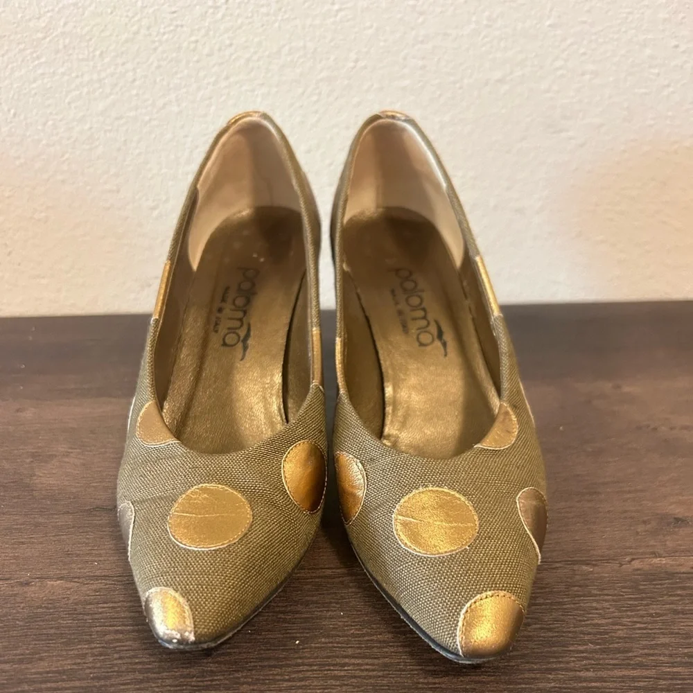 Vintage Paloma Polka Dot Heels